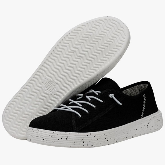 Hey Dude Cody M Sport Mesh Black Shoes Men’s Size 12 - Picture 1 of 8